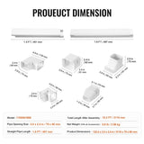 Mini Split Line Set Cover 76.2mm W 3110mm L, PVC Decorative Pipe Line Cover For Air Conditioner with V952-BSKSQFTSKDGX4RGJNV0