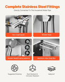 127 cm Dog Grooming Bath Tub Stainless Steel w Stairs Water Filter V952-BXGCWYG50CSL5T18XV0