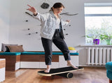 Wooden Balance Board Non-Slip Roller Board Home Fitness Balance Trainer Improves Core Stability for V985-WOBBLEBOARD