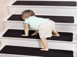 Non Slip Rubber Stair Treads, Indoor Stair Treads Stair Runners for Wooden Steps, Basement Stair V1192-AZ-W-15742