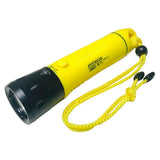 Diving Flashlight Waterproof Rechargeable Torch for Emergency Submersible Use - Yellow V1263-JX-4302