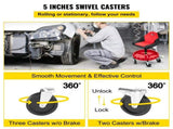 Rolling Garage Stool 300LBS Adjustable Mechanic Work Shop Seat w/Casters V952-HKYSCLWXDC6QRMFLIV0