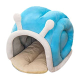 All Season Semi Enclosed Pet Bed 14.96x13.78In Cat Dog House Design Organizer For Thick Warm Filling V1369-AZ3-W-10163