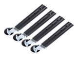 4PCS Furniture Legs with Caster Wheels Heavy Duty Carbon Steel Table Leg Extender Riser for Cabinet V1294-YM0901-3116240004511