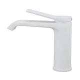 Sink G1/2 Thread Hot Cold Water Tap White Leaking Resistant Corrosion Proof Bathroom Sink V1294-YM0715-3112220048011