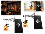 Halloween Ghost Bookshelf Night Light Hanging Decor Lamp Warm Soft Glow Ambient Lighting Slidable V1369-AZ3-W-14897