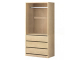 Artiss Wardrobe Clothes Closet Storage Organizer Pine FURNI-L-WR01-3D-WD-AB
