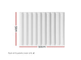 Artiss 3D Wall Panels Vertical PVC Decorative Panels 50x50cm Set of 15 Feature Wall Vert WP-50X50-15PCS-VERT