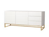 Levede Buffet Sideboard Storage Cabinet White CH1078-WH_NZ