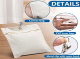 12 Pack Outdoor Curtain Weight Bags, Patio Curtain Sandbag with Sealed Bags and Clips, Reusable V1259-DP01-A-3412