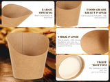 100Pcs French Fries Cups Disposal Paper Charcuterie Holder Waffle Ice Cream Cups Cupcake Wrappers V1370-AZ4-00798