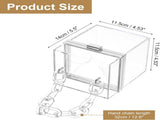 Women Acrylic Clear Clutch Purses Square Evening Handbag Box Purse for Wedding Prom Party, V1258-DP02-C-3239