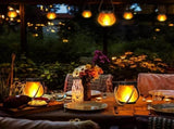 1/2/4 Pack Solar Garden Lights with Flame Effect - Waterproof Hanging Lanterns with USB Charging, V1188-ZXY-117-0076