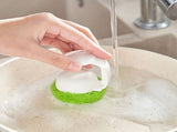 Dish Brush with Handle White Soap Dispensing for Kitchen Scrubbing 10Pcs V1370-AZ4-16126