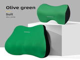 Green Memory Foam Car Seat Neck and Lumbar Support Set - Ergonomic Cushion for Office, Home, and V888-ELOSUNG17201