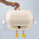 Beige Hanging Trash Can for Kitchen Cabinet Door Large Opening No Spill Practical Waste Basket V1366-AZ2-W-21978