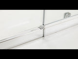 150mm Adjustable Single Door Corner Sliding Glass Shower Screen in Chrome V63-846691
