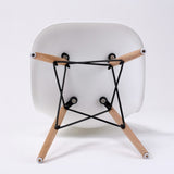 4X Retro Dining Cafe Chair DSW WHITE V274-FT-PP623-WH4