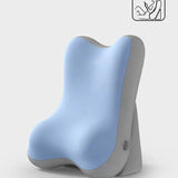 Blue Memory Foam Reading Pillow & Back Support Cushion with Adjustable Wedge, Ergonomic Neck and V888-ELOSUNG54155