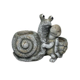 Snail Tortoise Planter W Hole & Plug 38x31cm V637-49454SNL