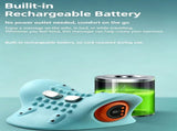 Electric Neck & Shoulder Massage Pillow, Portable Cervical Massager With Kneading, EMS Pulse & Heat V1221-XM-LB3135-GM129