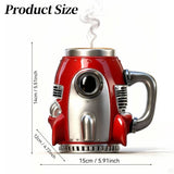 Insulated Tumbler Travel Mug Drinkware 3D Retro Rocket Engine Stainless Coffee Mug 1 Pack Kitchen V1366-AZ2-W-21223