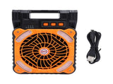 Solar Powered Camping Fan Strong Wind USB Rechargeable Battery Operated Folding Portable Camping Fan V1294-YM0901-3113240183813