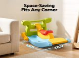 Keezi Kids Slide Set Toddler Indoor Playset Rocking Horse Ring Toss Multi Colour KPS-SLIDE-HRS-CLF