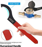 6 Piece Coilover Spanner Wrench Set, C Shape Hook Tools for Suspension Spring Adjustment, Shock V1189-LC-AMZ-00101