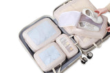 7 Set Compression Packing Cubes for Travel Luggage Organizer Bags for Travel Accessories - Khaki V1308-DSZKI-388-3