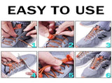 2 Shoes with Elastic Laces Including Drawstring, Blue V1237-ZY-506-0856