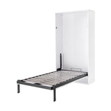 Single Wall Bed in White Space Saving Murphy Bed Kit with Gold Door Handle V63-953841