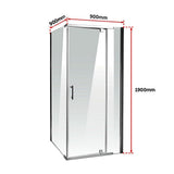 Shower Screen 900x900x1900mm Framed Safety Glass Pivot Door By Della Francesca V63-829031