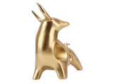 Golden Bull Sculpture Resin Hollow Lucky FengShui Bull Statue Crafts Figurine for Office Home V1294-YM0521-3115220151111