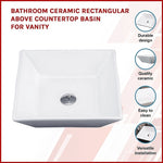 Bathroom Ceramic Rectangular Above Countertop Basin for Vanity V63-784965