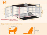 P&P White Walnut XL Dog Crate with Furniture Style Top, 3 Doors and Easy Clean Tray Included V767-P-XL171-XL-WT-A-G1