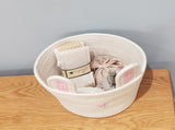 Cute Rabbit Basket Easter Bunny Ear Storage Bag Portable Candy Bag for Storing Cosmetics and Snacks V1294-YM0523-10335584