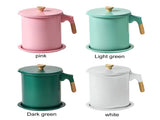 Household Mesh Oil Filter Tank with Lid Large Capacity Grease Container Oil Storage Pot V1294-YM0523-220212GS01-1