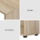 Artiss Computer Desk Bookshelf Oak 130CM FURNI-L-DESK01-WD-AB