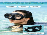 High definition tempered glass scuba diving low volume diving mirror,white V1363-OS-16-WHITE