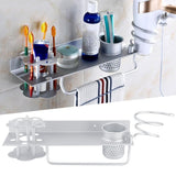 Space Aluminum Wall Mounted Bathroom Storage Shelf Towel Rack Tissue Box Set Accessories V1294-YM0901-3112200105311