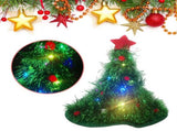 Luminous Christmas Tree Hat with Star for Christmas Party Fancy Dress Props for Kids Adult Xmas V1294-YM0715-10326521