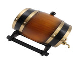 3L Large Capacity Retro Color Oak Wood Red Wine Barrel Bucket Keg Storage Container for Home V1294-YM0901-3118200000511