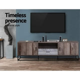 Artiss TV Cabinet Entertainment Unit 180cm Industrial FURNI-G-IND-TV02-WD-AB