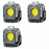 3X Mini LED Work Light,1200mAh Portable Rechargeable Magnetic Work Lights for Outdoor Camping , Car V1366-AZ2-W-14460