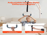 Trapeze Bar for Bed Mobility, Height-Adjustable Free Standing Trapeze Bar with 2 Wheels, 300LBS V952-CSDJLDXDJZGZ2TMM8V0