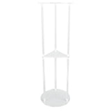 Side Table Modern Stable 3 Tier Round Acrylic Drink Table for Living Room Bedroom Bedside V1294-YM0901-3116240027011