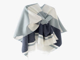 European and American minimalist cross-tie plaid cape cloak, acrylic warm versatile autumn winter V1232-ZSPJ004