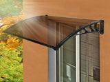 Mountview Window Door Awning Outdoor 1M X 1.2M Brown 1x1.2M OD1006-1X1.2-BK
