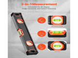 6-Piece Torpedo Level, 2000/1200/800/600/400/250 mm Box Levels Set, Bubble Vials Ruler for 45/90/180 V952-JXSPC78INCH401BF2V0